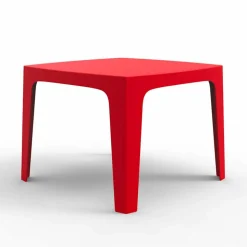 Tavolo da esterno quadrato Solid by Vondom in polipropilene, di design, 4 pezzi