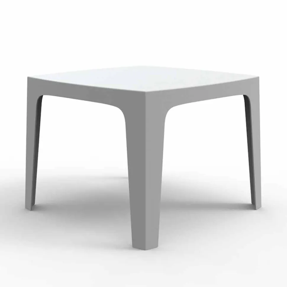 Tavolo da esterno quadrato Solid by Vondom in polipropilene, di design, 4 pezzi