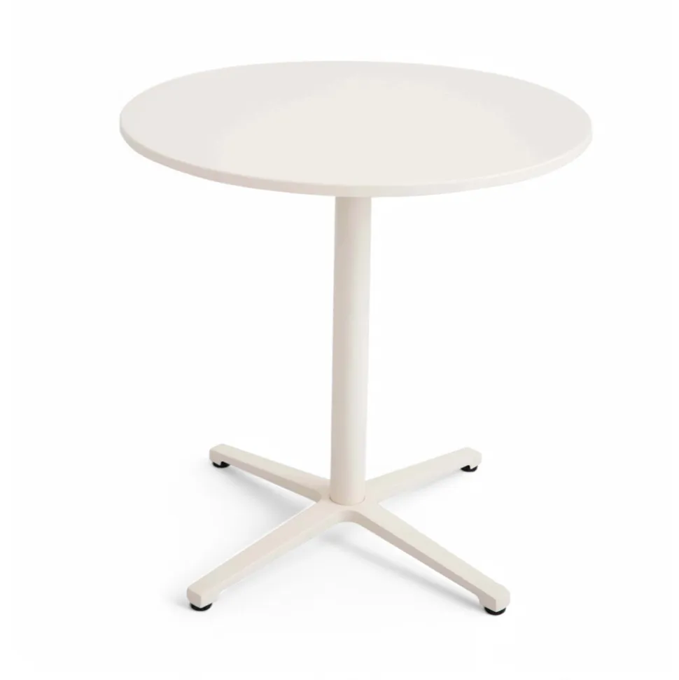 Tavolo da Esterno Rotondo Diametro 75 cm in Alluminio Beige - Brisea
