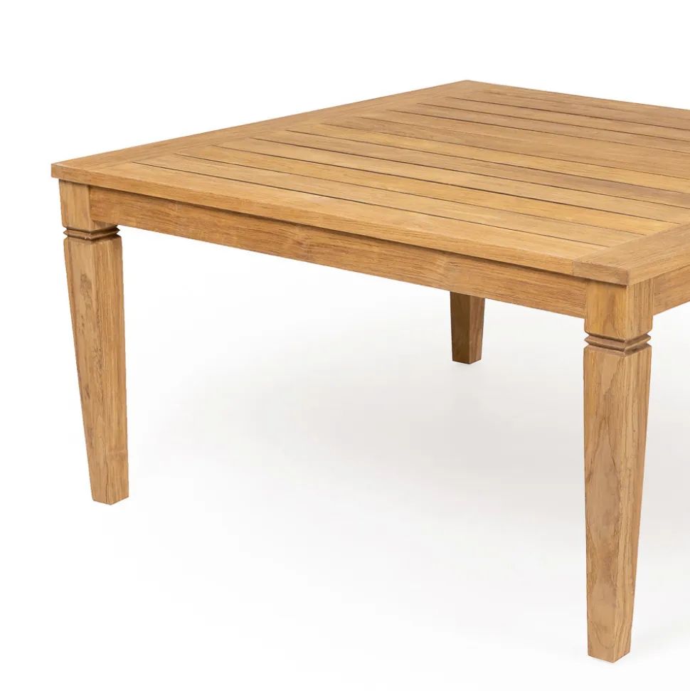 Tavolo da Giardino con Struttura in Teak Naturale Spazzolato - Artes