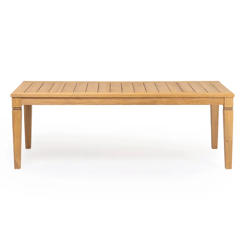 Tavolo da Giardino con Struttura in Teak Naturale Spazzolato - Artes
