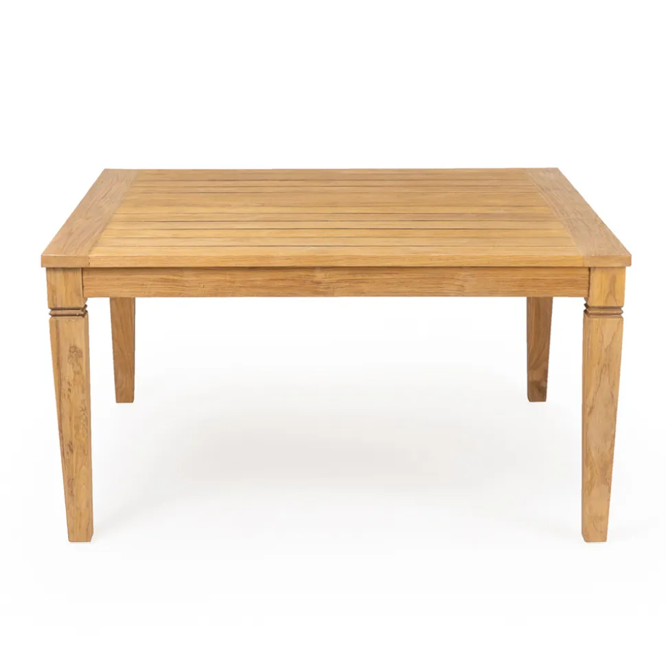 Tavolo da Giardino con Struttura in Teak Naturale Spazzolato - Artes