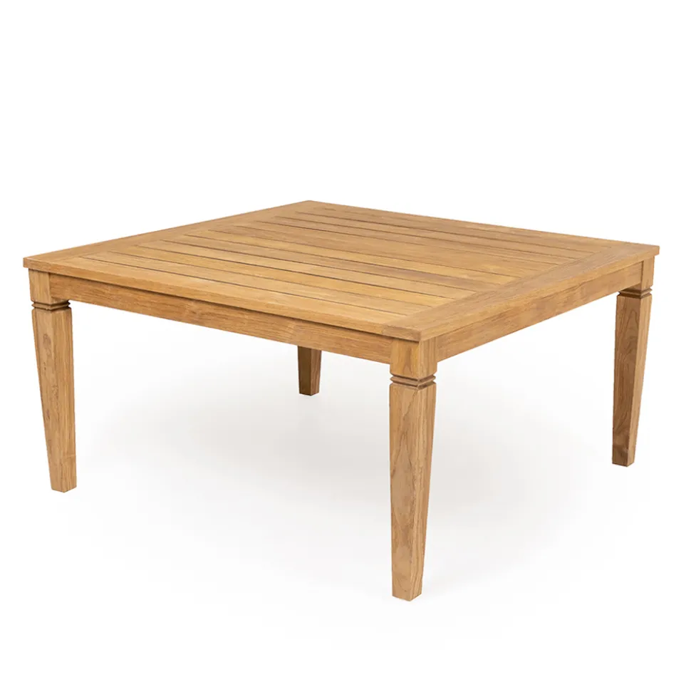 Tavolo da Giardino con Struttura in Teak Naturale Spazzolato - Artes