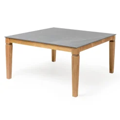 Tavolo da Giardino in Teak Naturale e Piano in Ceramica - Artes