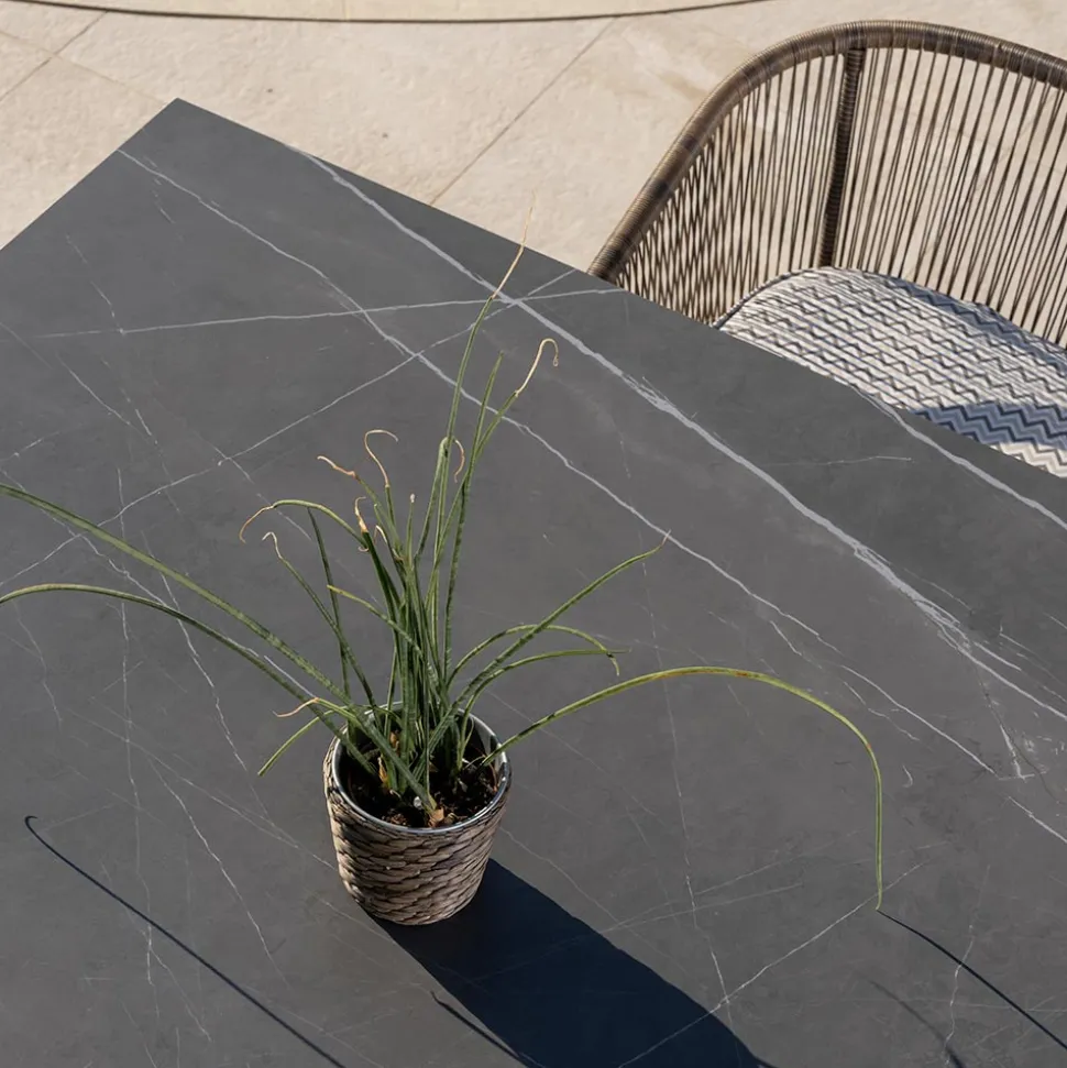 Tavolo da Giardino in Teak Naturale e Piano in Ceramica - Artes