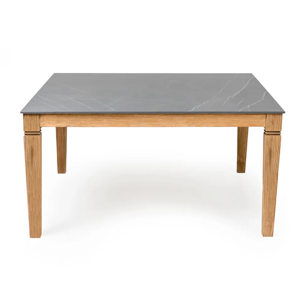 Tavolo da Giardino in Teak Naturale e Piano in Ceramica - Artes