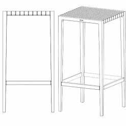 Tavolo da giardino Spritz by Vondom in polipropilene e fibra di vetro