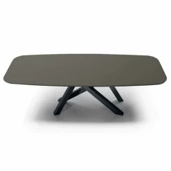 Tavolo da Pranzo a Botte in Fenix e Acciaio Made in Italy di Lusso - Settimmio