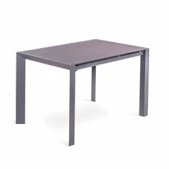 Tavolo da pranzo allungabile in vetro e metallo - Oddo