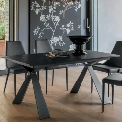 Tavolo da Pranzo Allungabile a 298 cm in Nobilitato Made in Italy - Fedemo