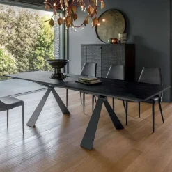 Tavolo da Pranzo Allungabile a 298 cm in Nobilitato Made in Italy - Fedemo