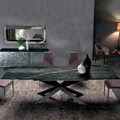 Tavolo da Pranzo Allungabile a 278 cm in Ceramica Made in Italy - Grotta
