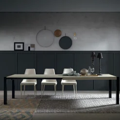 Tavolo da Pranzo Allungabile a 310 cm Effetto Malta Made in Italy - Euclide
