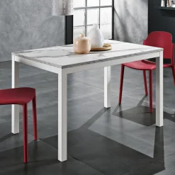 Tavolo da Pranzo Allungabile a 180 cm in Metallo Made in Italy - Beatrise