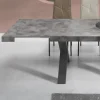 Tavolo da Pranzo Allungabile a 260 cm Effetto Cemento Moderno - Lenova