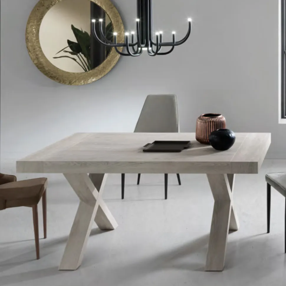 Tavolo da Pranzo Allungabile a 260 cm Effetto Legno Made in Italy - Lenova