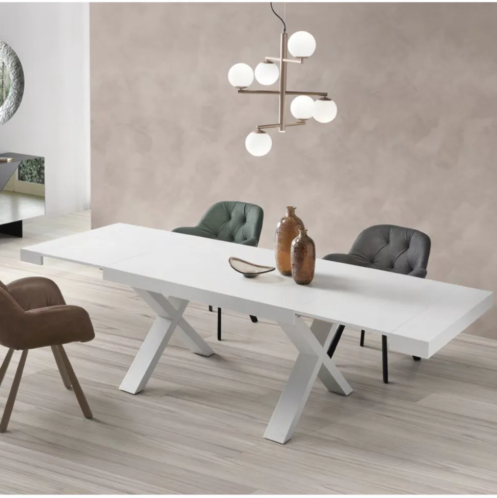 Tavolo da Pranzo Allungabile a 260 cm Effetto Legno Made in Italy - Lenova