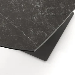 Tavolo da Pranzo Allungabile Fino a 180 cm in Ceramica e Acciaio - Catone