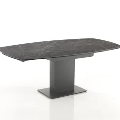 Tavolo da Pranzo Allungabile Fino a 180 cm in Ceramica e Acciaio - Catone