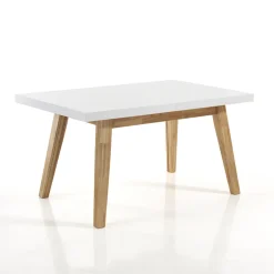 Tavolo da Pranzo Allungabile Fino a 270 cm in Mdf Laccato Bianco - Fedora