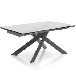 Tavolo da Pranzo Allungabile a 240 cm in Ceramica e Acciaio - Sollievo