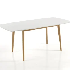 Tavolo da Pranzo Allungabile Fino a 150 cm in Mdf e Legno Massello - Decio