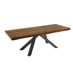 Tavolo da Pranzo Allungabile fino a 300 cm in Legno Impiallacciato – Settimmio