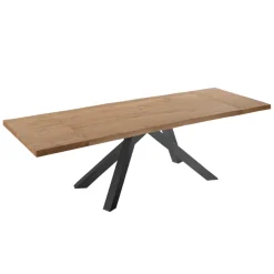 Tavolo da Pranzo Allungabile fino a 300 cm in Legno Impiallacciato – Settimmio