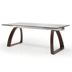 Tavolo da Pranzo Allungabile Fino a 280 cm in Vetro Made in Italy - Antimo