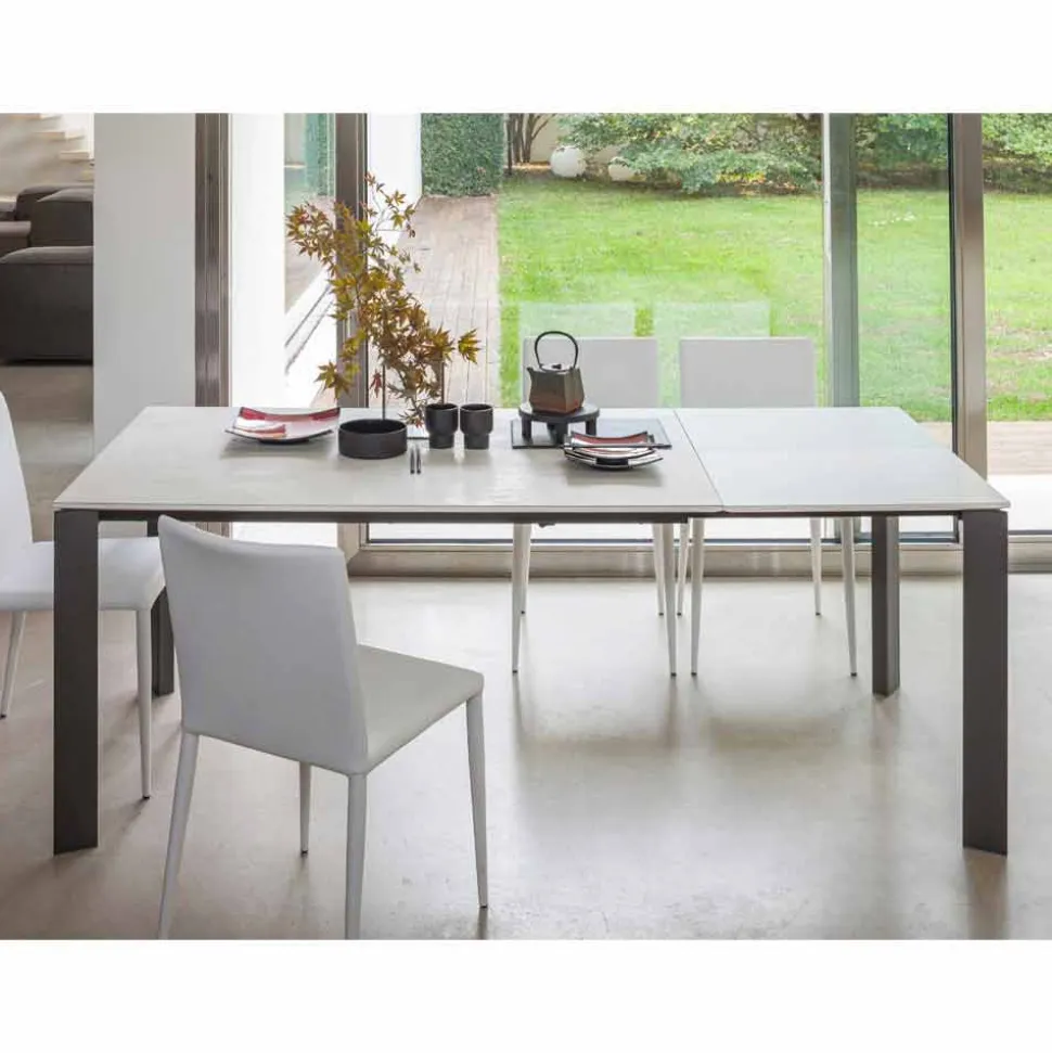 Tavolo da Pranzo Allungabile a 180 cm in Ceramica Made in Italy - Pitagora