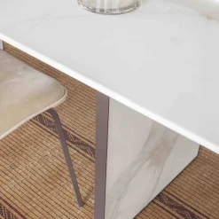 Tavolo da Pranzo Allungabile fino a 280 o 298 cm Piano Ceramica - Nomia