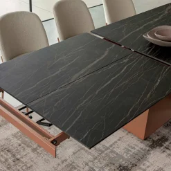 Tavolo da Pranzo Allungabile fino a 280 o 298 cm Ceramica Metallo - Revia