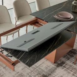 Tavolo da Pranzo Allungabile fino a 280 o 298 cm Ceramica Metallo - Revia