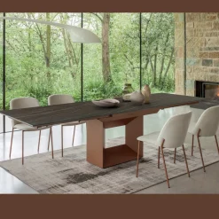 Tavolo da Pranzo Allungabile fino a 280 o 298 cm Ceramica Metallo - Revia