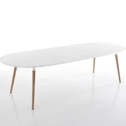 Tavolo da Pranzo Allungabile a 270 cm in Mdf e Legno Massello - Maurizio