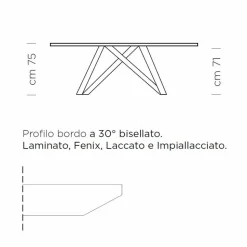 Tavolo da Pranzo Allungabile Fino a 300 cm in Laminato Made in Italy - Settimmio