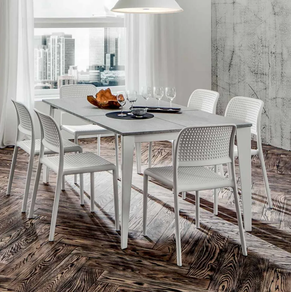 Tavolo da Pranzo Allungabile Fino a 252 cm in Hpl Made in Italy - Efisto