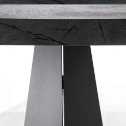 Tavolo da Pranzo Allungabile Fino a 220 cm con Piano in Legno Nobilitato - Amiro