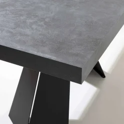 Tavolo da Pranzo Allungabile Fino a 220 cm con Piano in Legno Nobilitato - Amiro