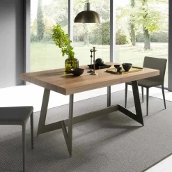 Tavolo da Pranzo Allungabile Fino a 160 cm in Legno Made in Italy - Eugenia