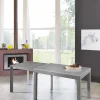 Tavolo da Pranzo Allungabile Fino 350 cm in Vetro, Melaminico e Metallo - Meryl