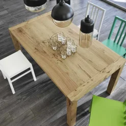Tavolo da pranzo allungabile fino a 240 cm impiallacciato rovere - Ciro