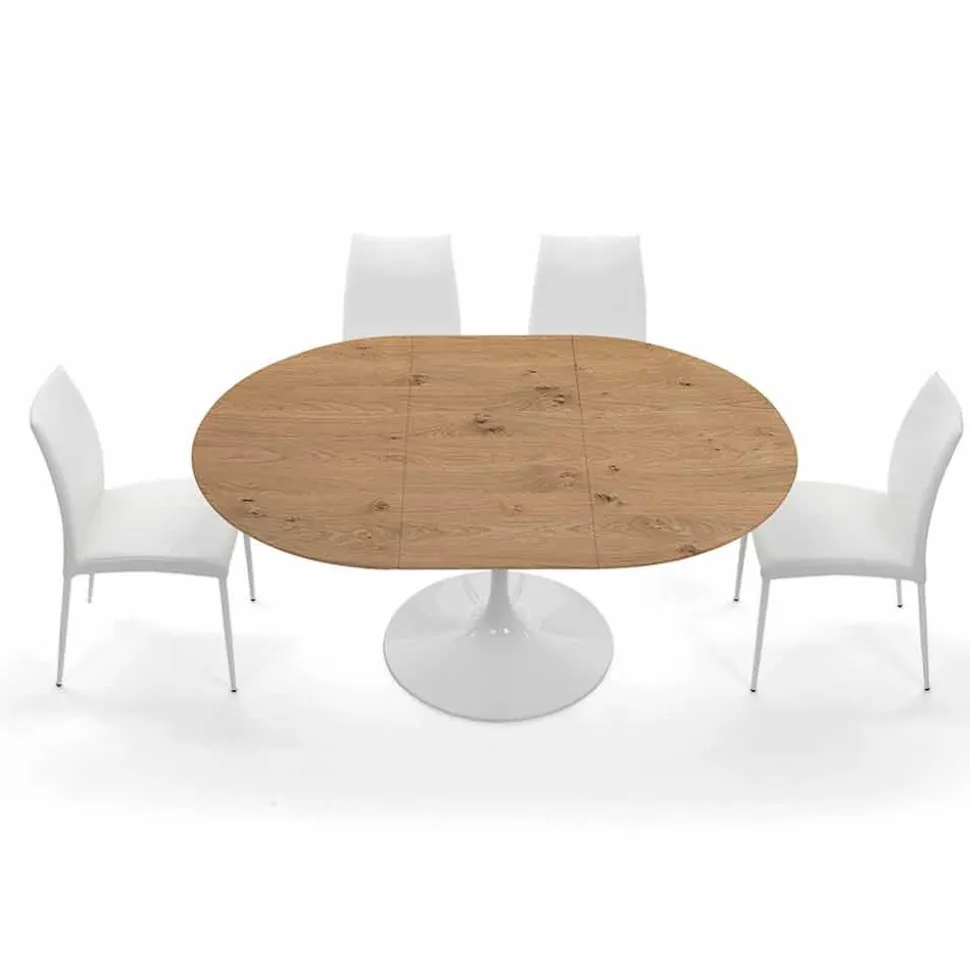 Tavolo da Pranzo Allungabile Fino a 170 cm in Legno Made in Italy - Dollars