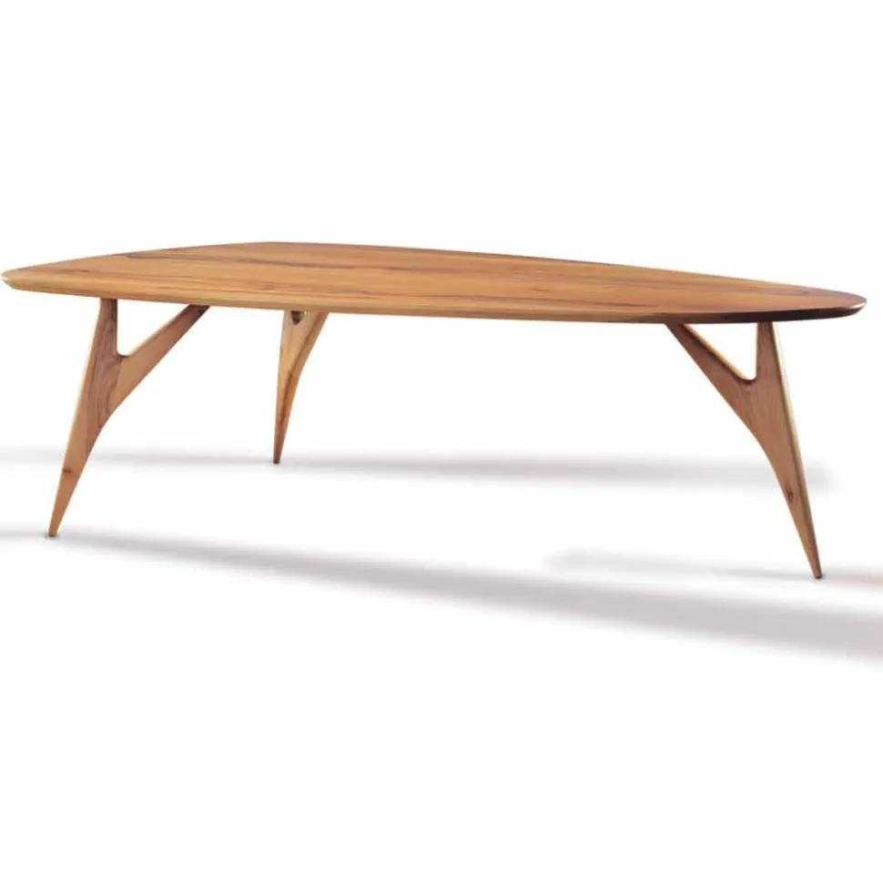Tavolo da Pranzo, Artigianale, in Legno Massello di Noce Made in Italy - Nocino