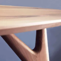Tavolo da Pranzo, Artigianale, in Legno Massello di Noce Made in Italy - Nocino