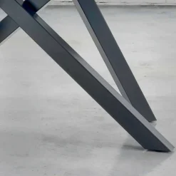 Tavolo da Pranzo con Piano in Legno Impiallacciato Made in Italy - Settimmio