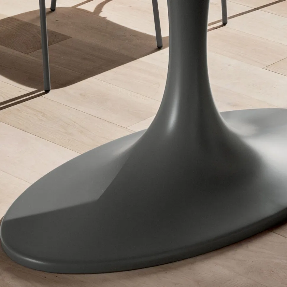 Tavolo da Pranzo con Piano in Vetro Laccato Made in Italy, di Qualità - Brontolo