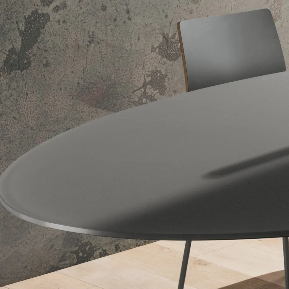 Tavolo da Pranzo con Piano in Vetro Laccato Made in Italy, di Qualità - Brontolo