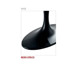 Tavolo da Pranzo con Piano Ovale in Multistrato Made in Italy - Brontolo