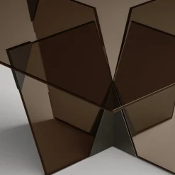 Tavolo da Pranzo con Piano Quadrato e Base in Vetro Made in Italy - Tiseo